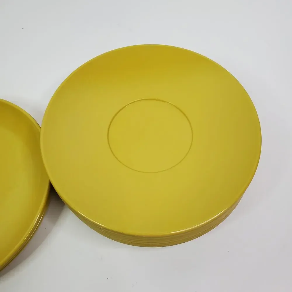 Vtg Melmac Harvest Gold Dishes Lot of 12 Melamine Bowls Platters 1 cup